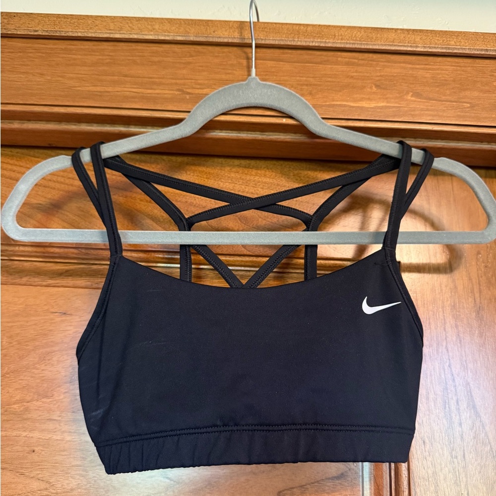 Nike Women's Black Strappy Sports Bra
